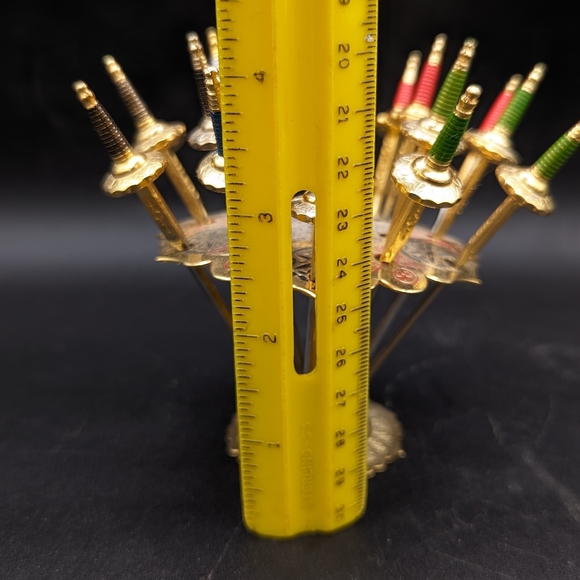 A Toledo Spain Large Stand of 18 Sword of Cocktail sticks - Picture 11 of 14